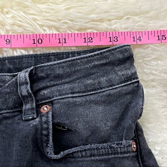 Free People We the Free Faded Black High Waist Button Fly Jeans 28 - Picture 7 of 9